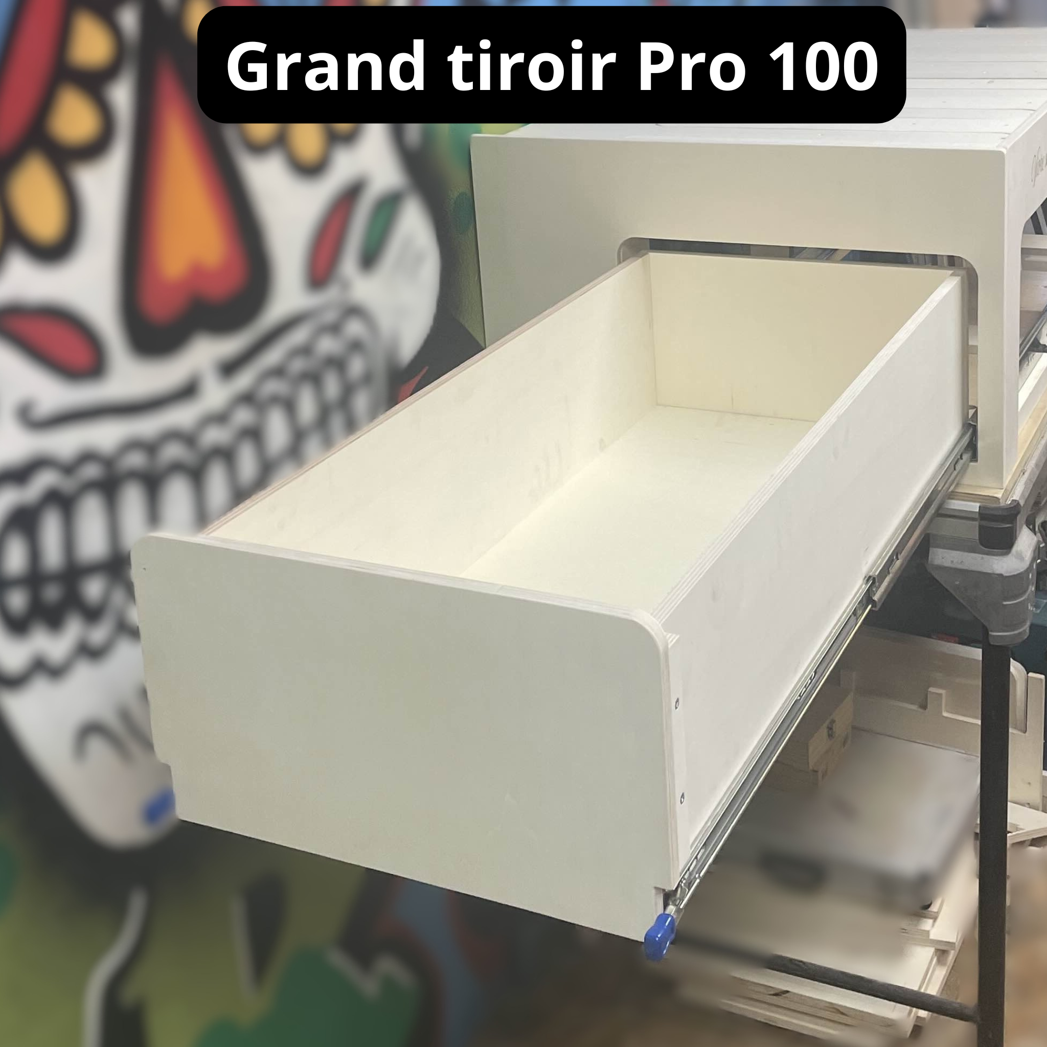 Lit peigne en bois pour van aménagé Modulaire & rangement L140cm