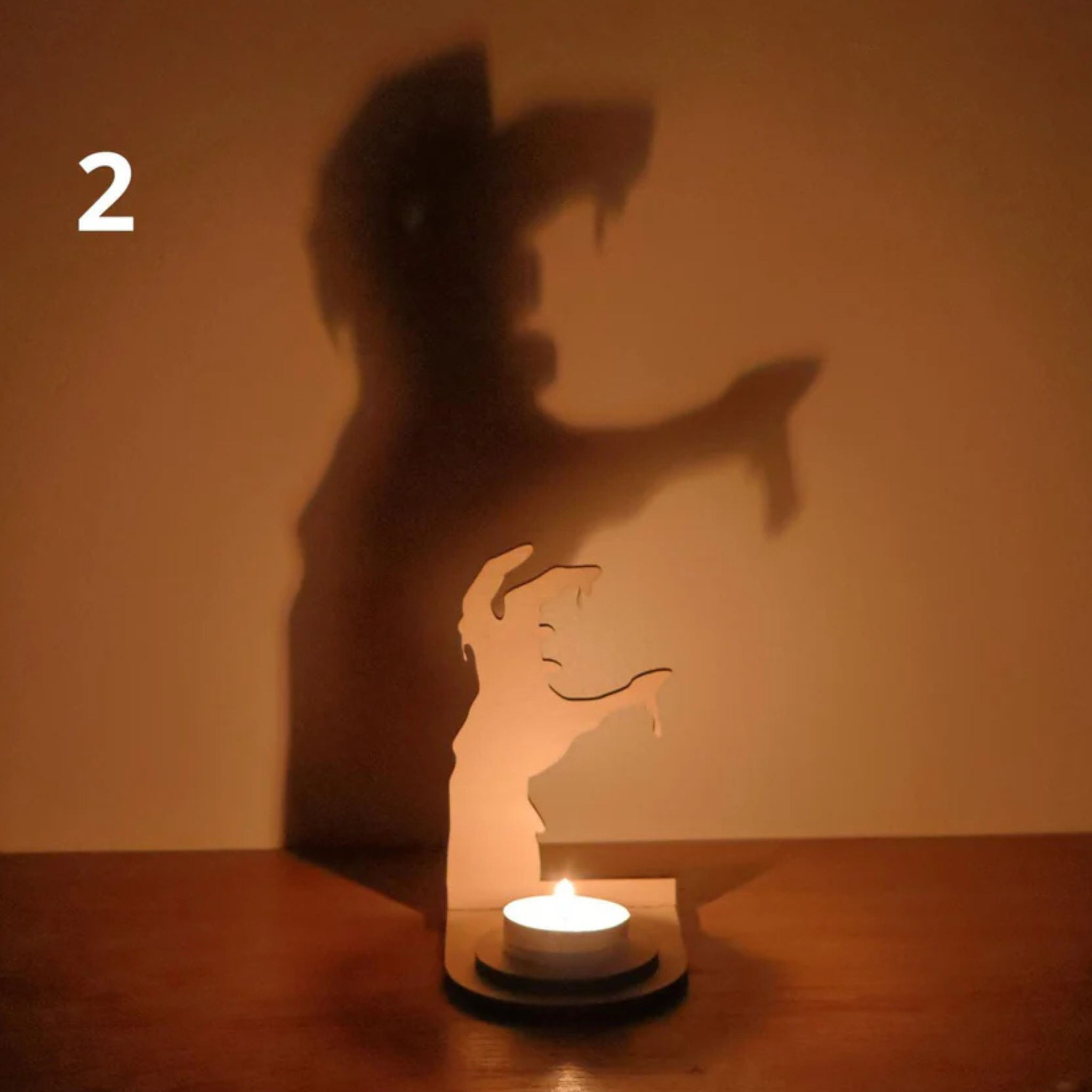 Décoration halloween Support bougie Halloween Main de l’Ombre