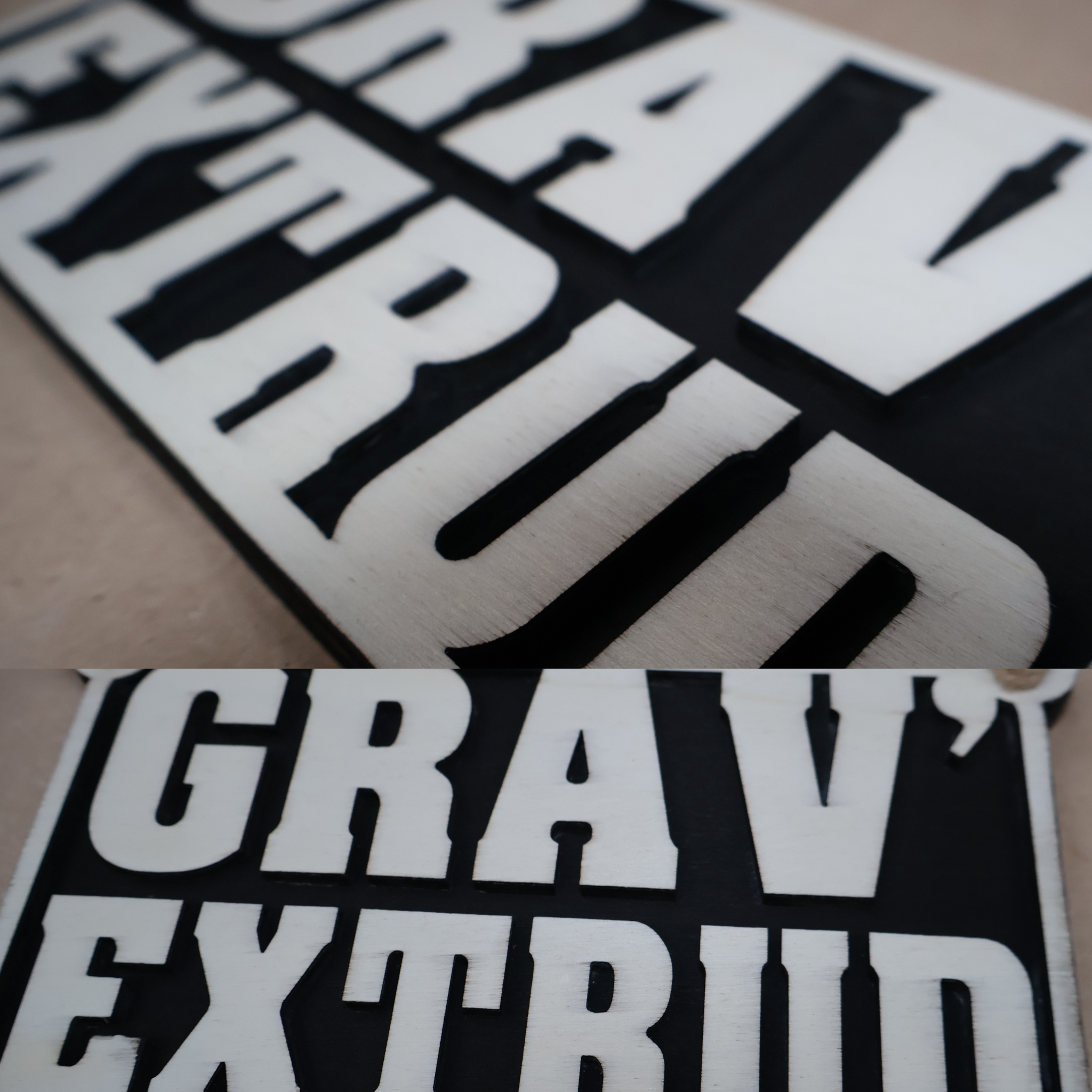 Pancarte déco garage en bois effet relief fabrication artisanale