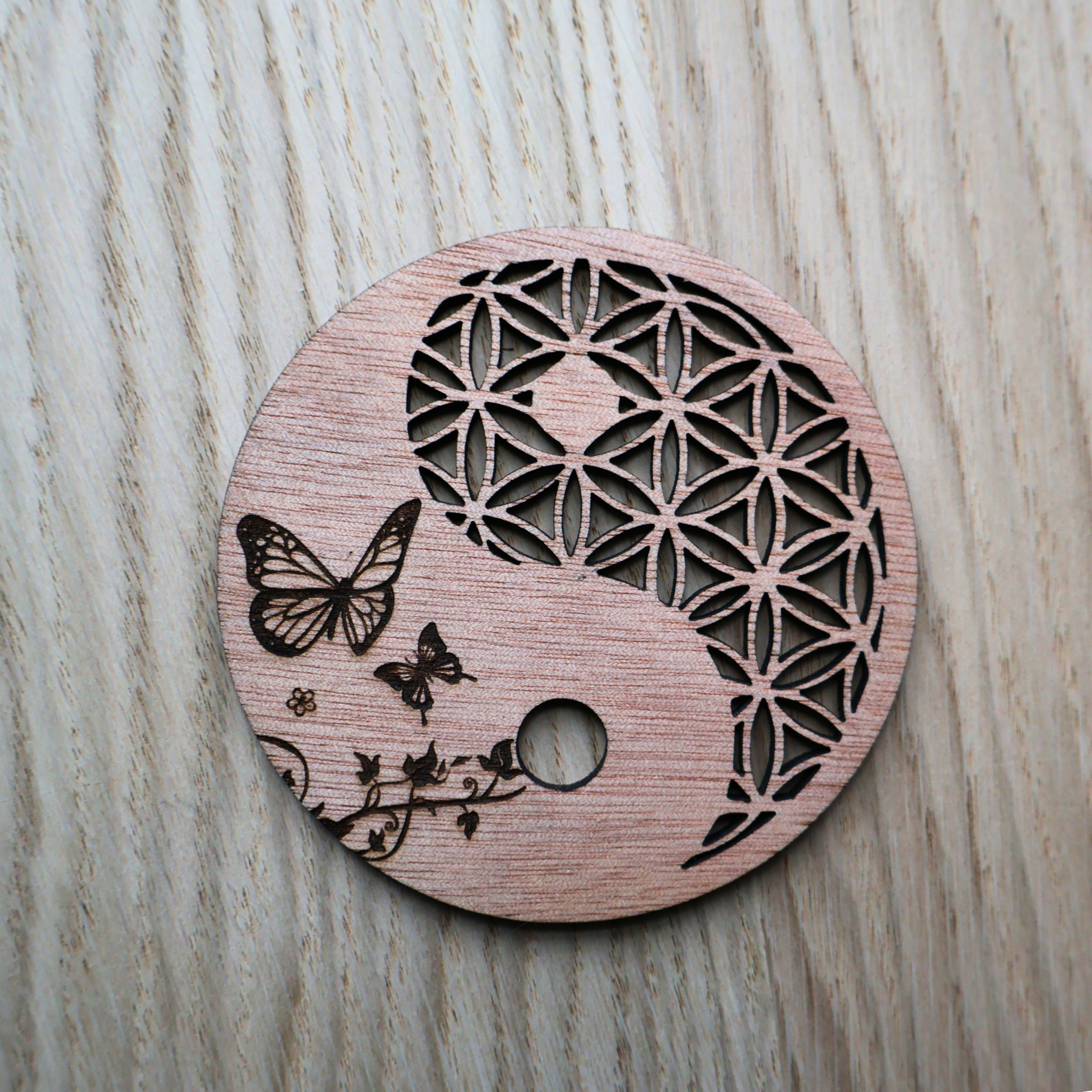 Dessous de verre mandala fleur de vie personnalisé