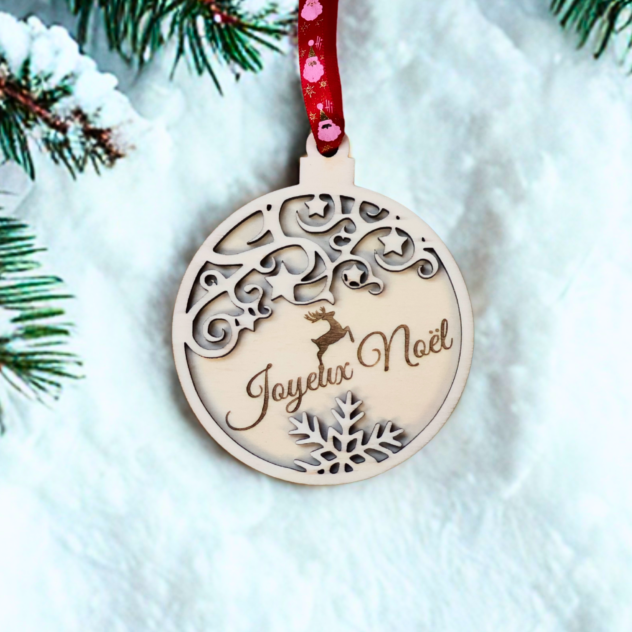 Boule de Noël personnalisée famille
