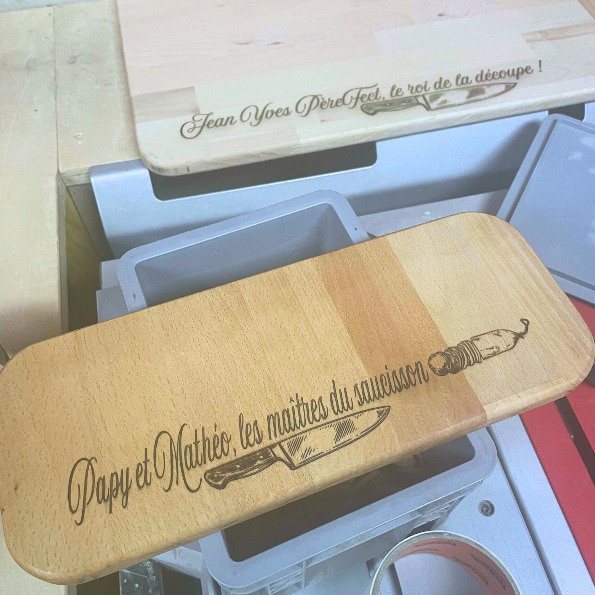 Planche à découper personnalisée