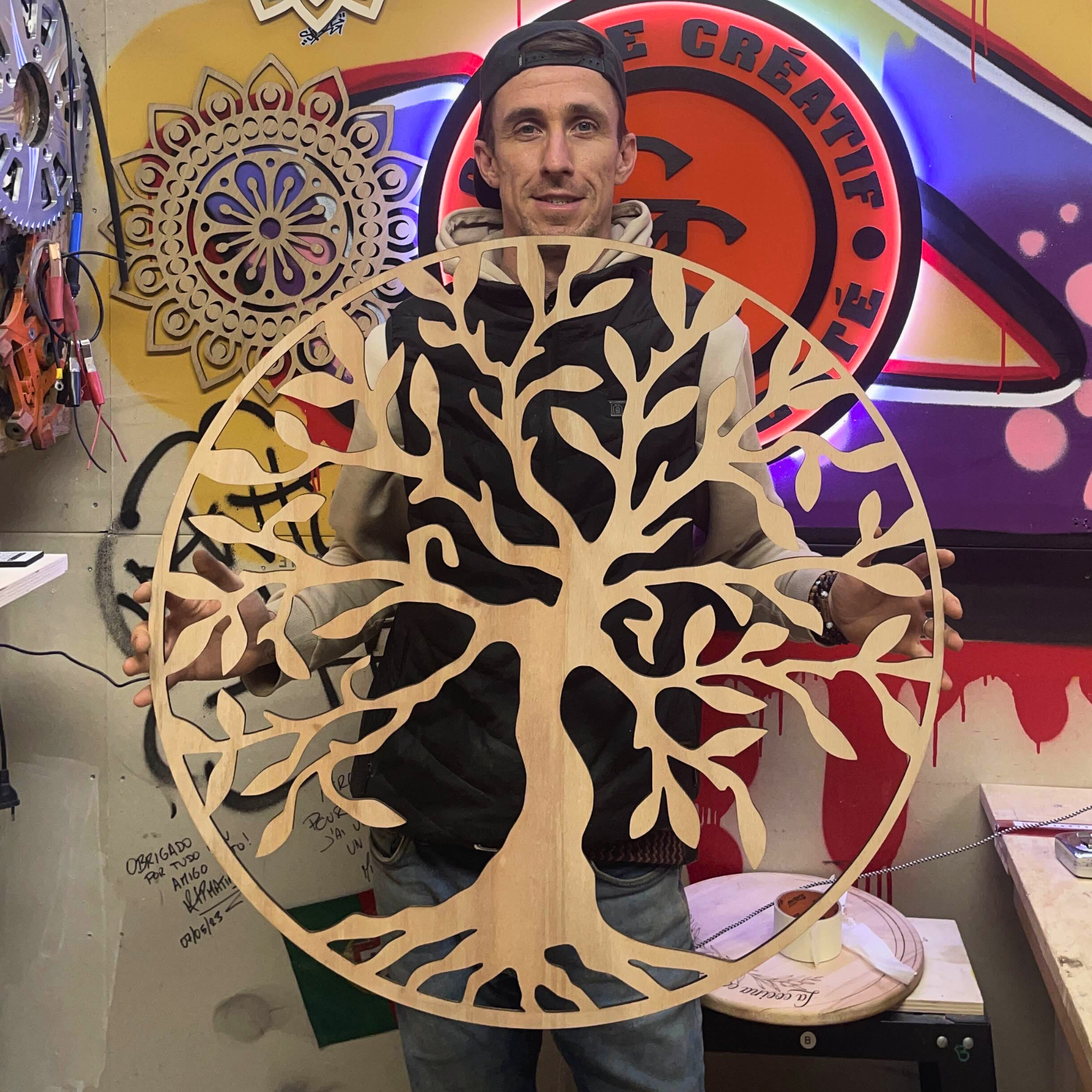 Décoration murale bois Mandala