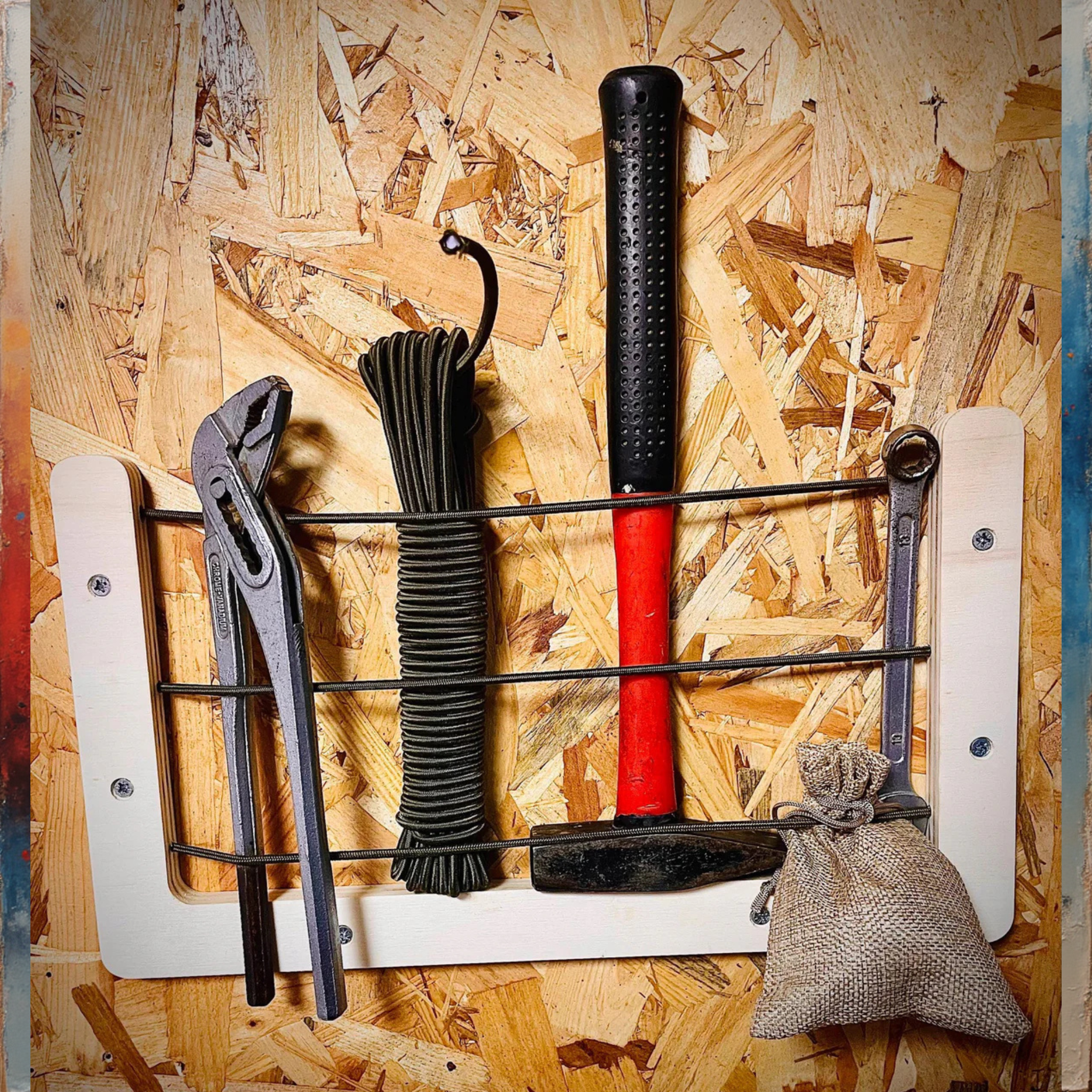 Vide-poche mural en bois pour Van - Rangement sécurisé