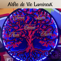 Arbre de Vie Lumineux Personnalisé en Bois