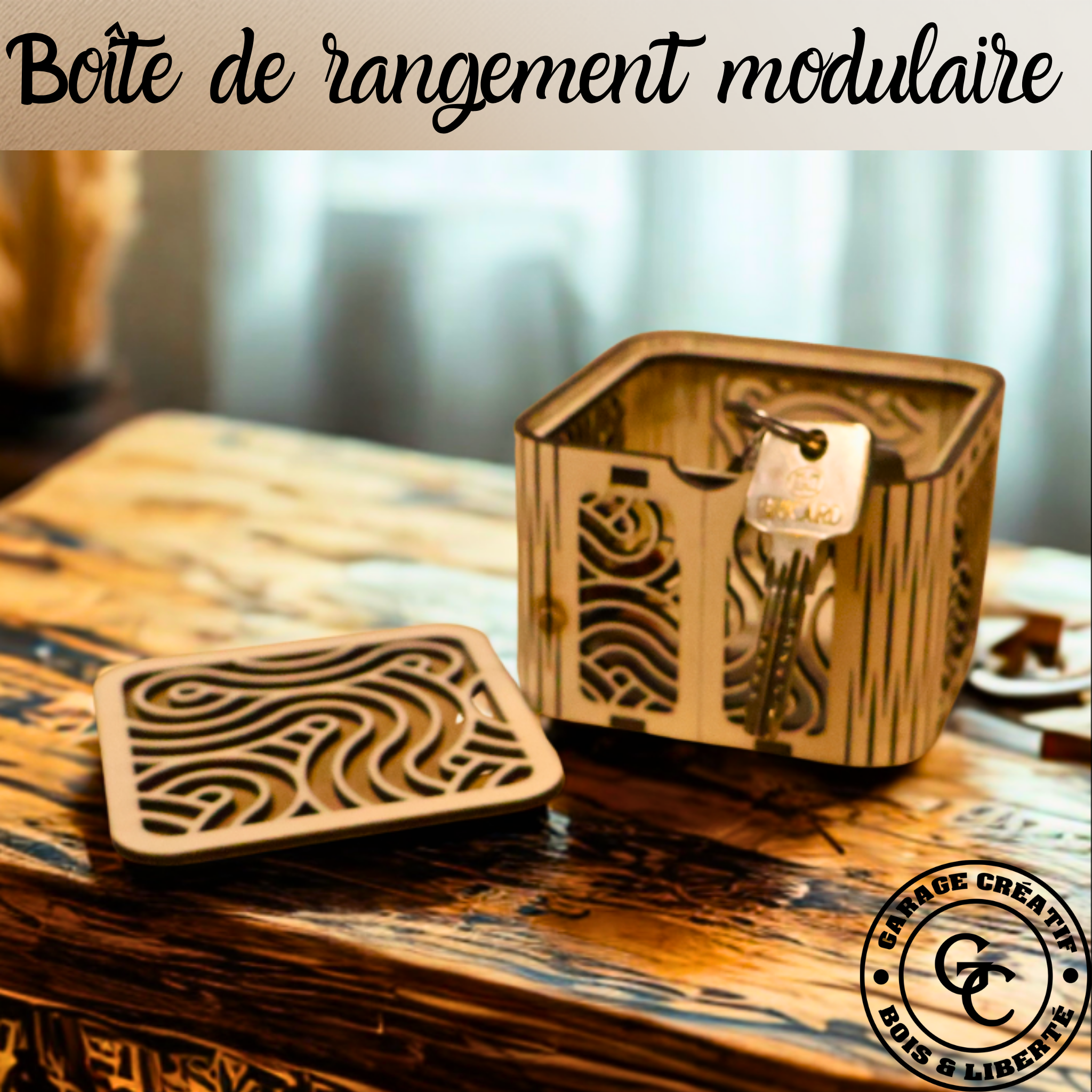 Boîte de rangement modulaire