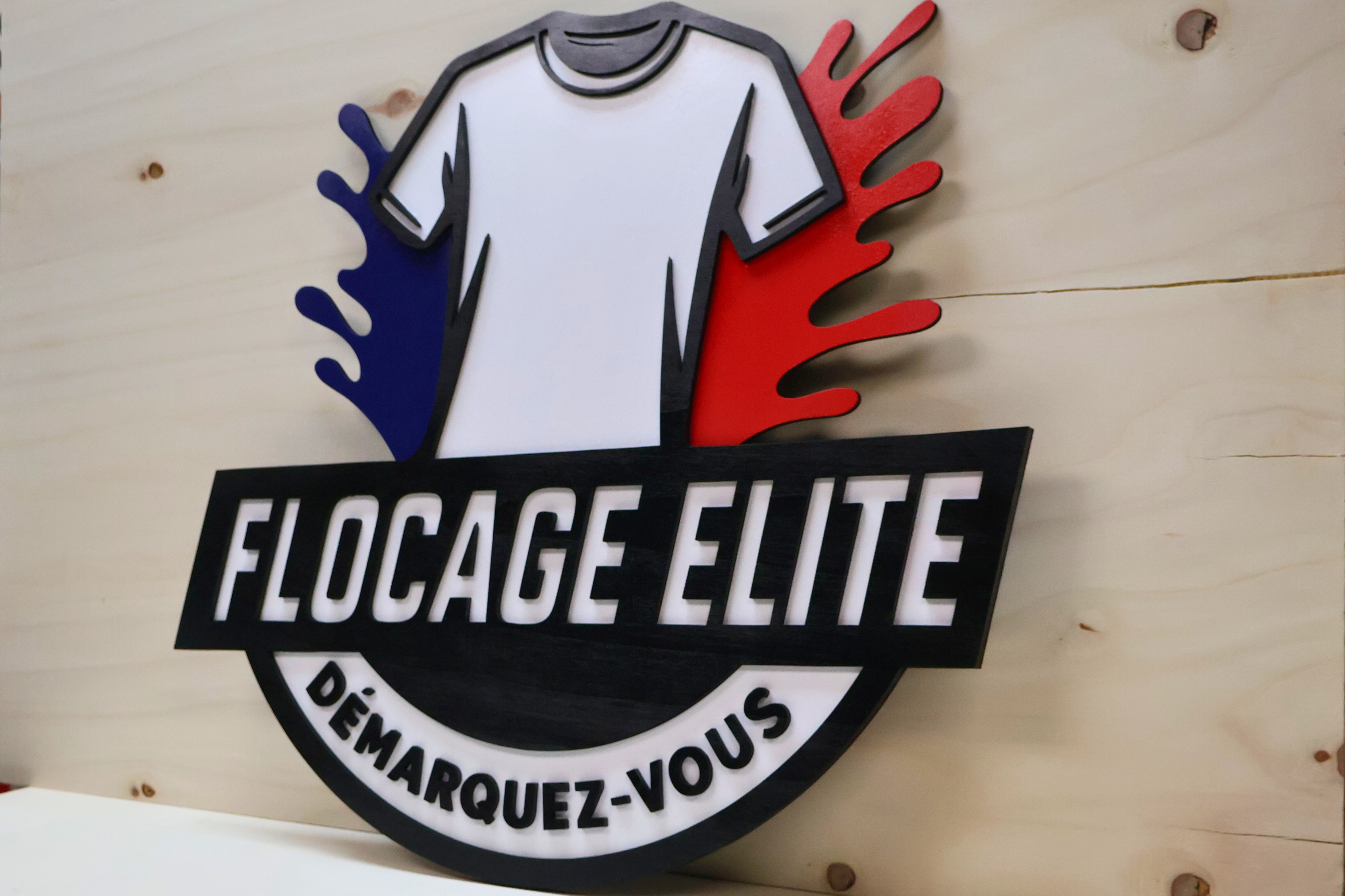 Custom wooden logo, business wall decoration, shop...