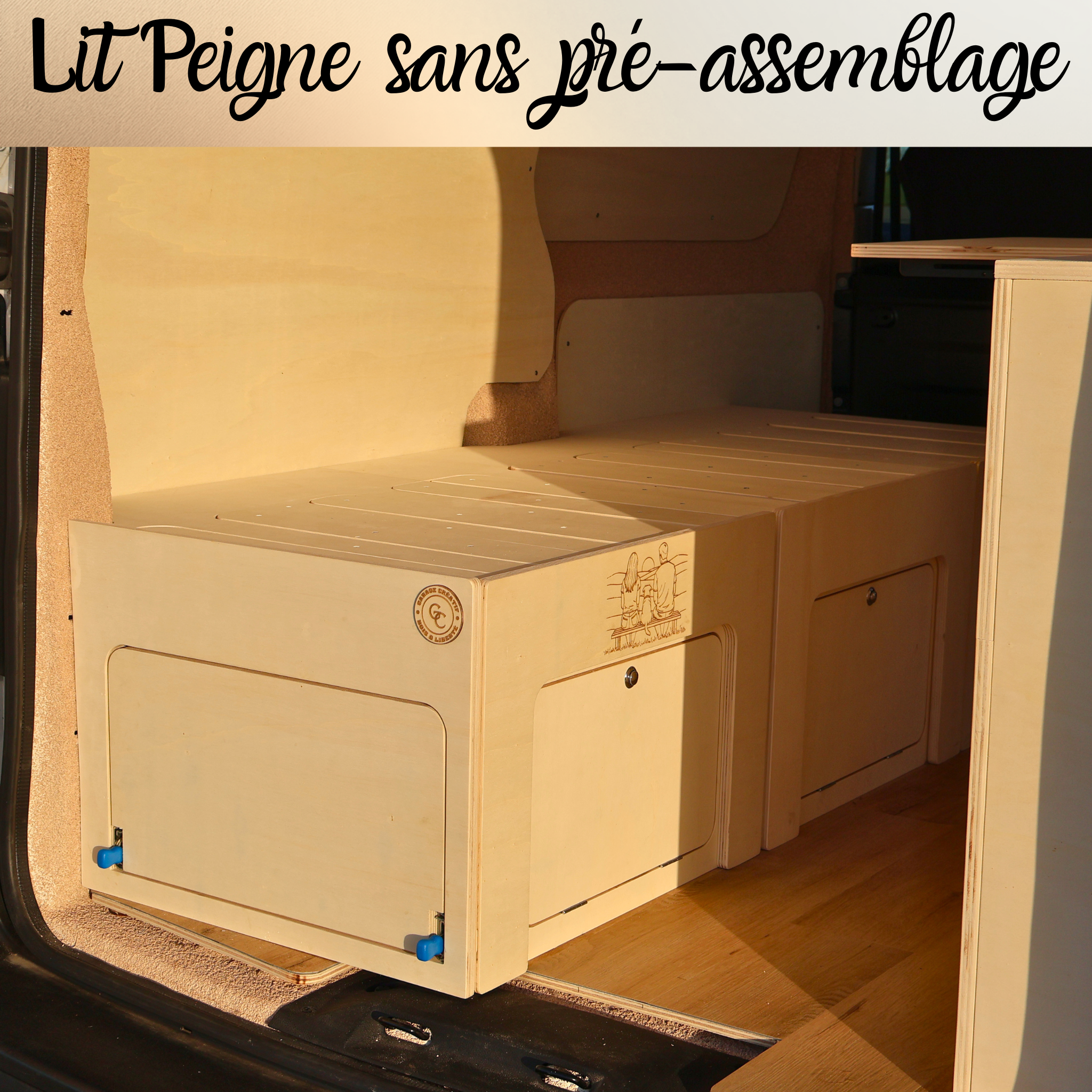 Lit peigne sans pré-assemblage