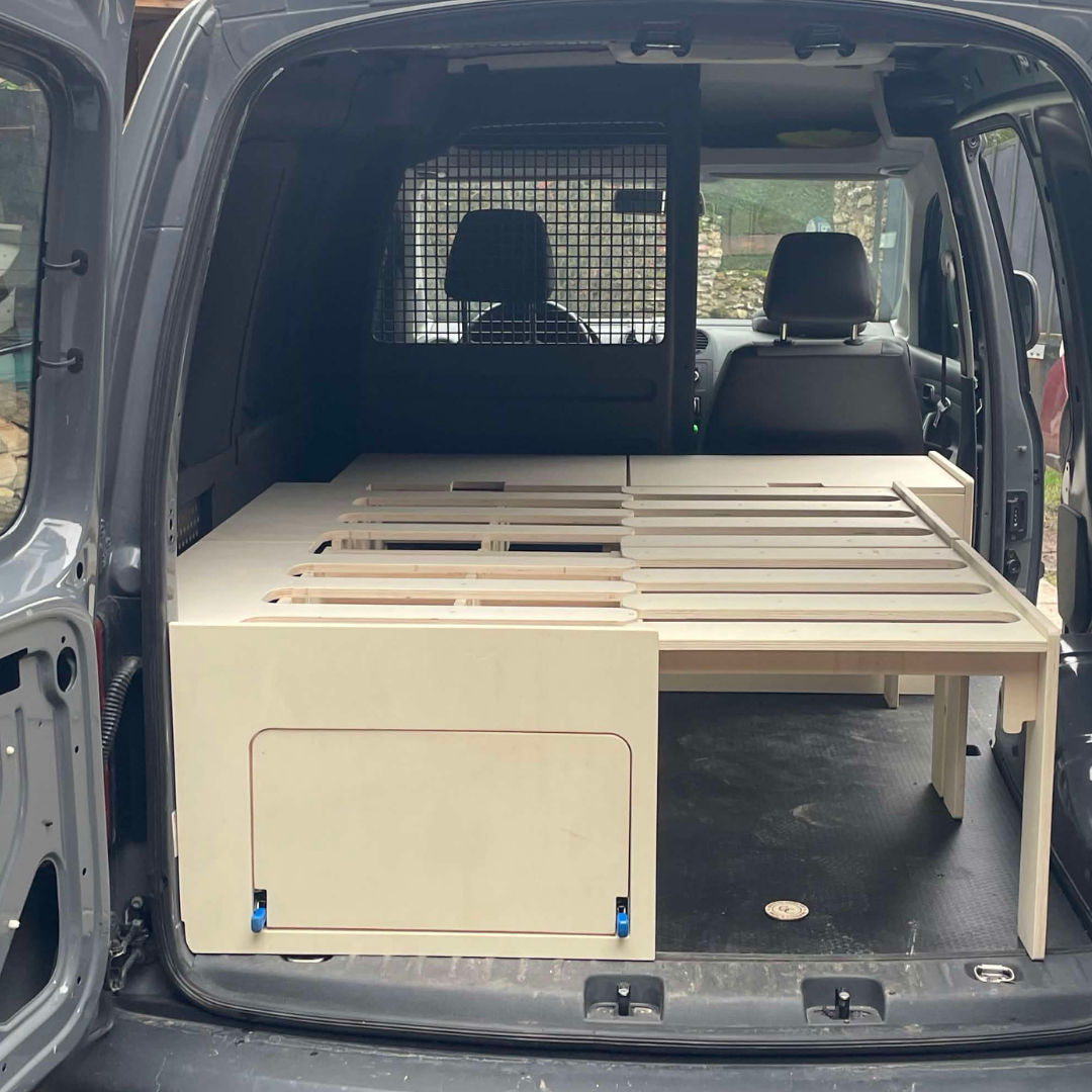 Lit Peigne Van Compact L1 - Rangement Intégré VW Caddy Fourgon Aménagé