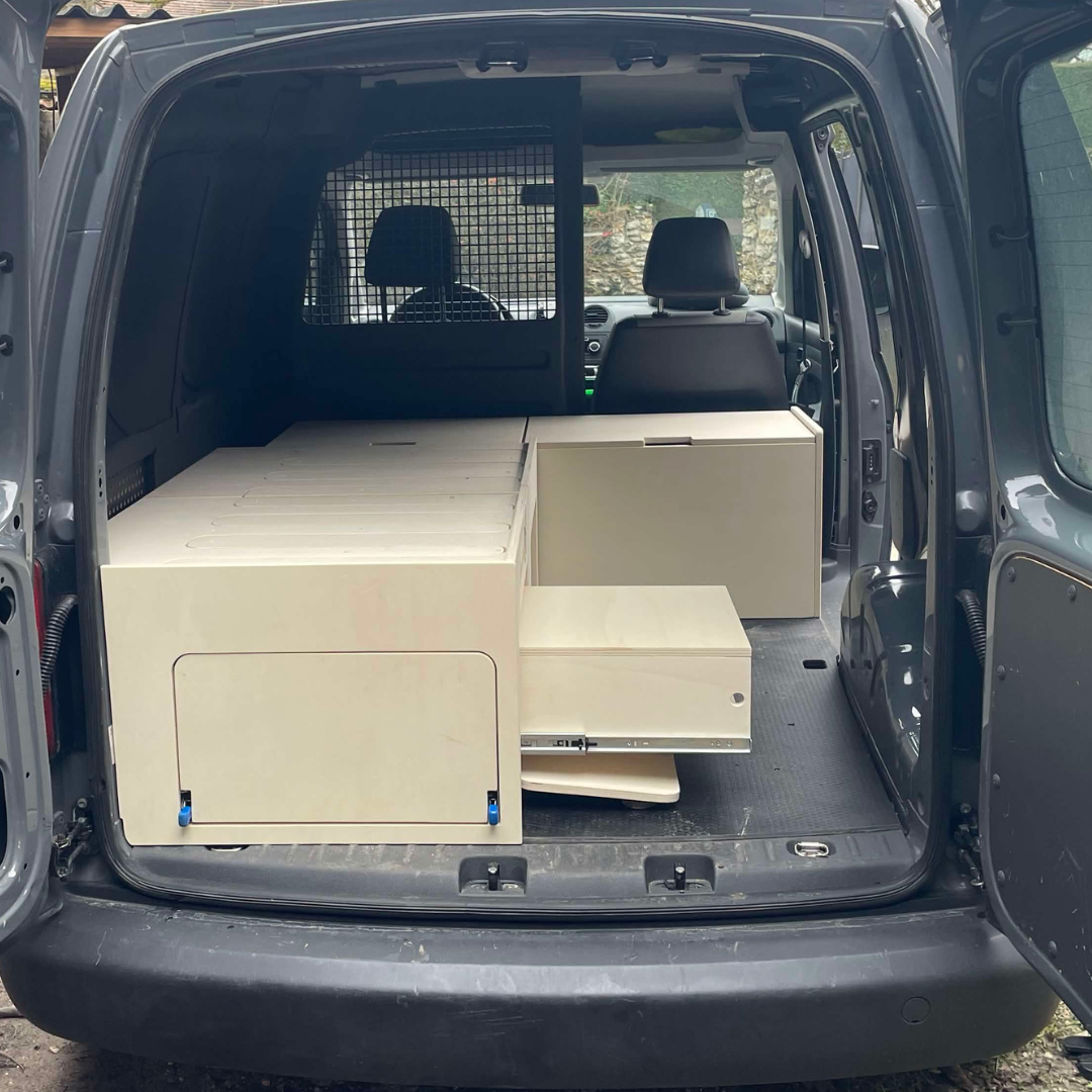 Lit Peigne Van Compact L1 - Rangement Intégré VW Caddy Fourgon Aménagé