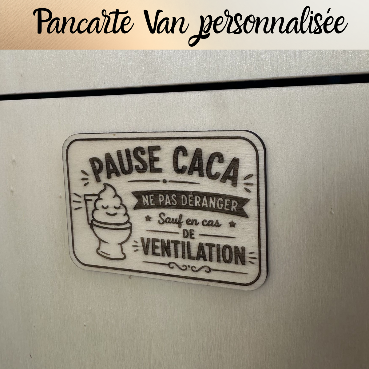 Pancarte personnalisée en bois – Gravure sur mesure – Peuplier 3 ou 5 mm