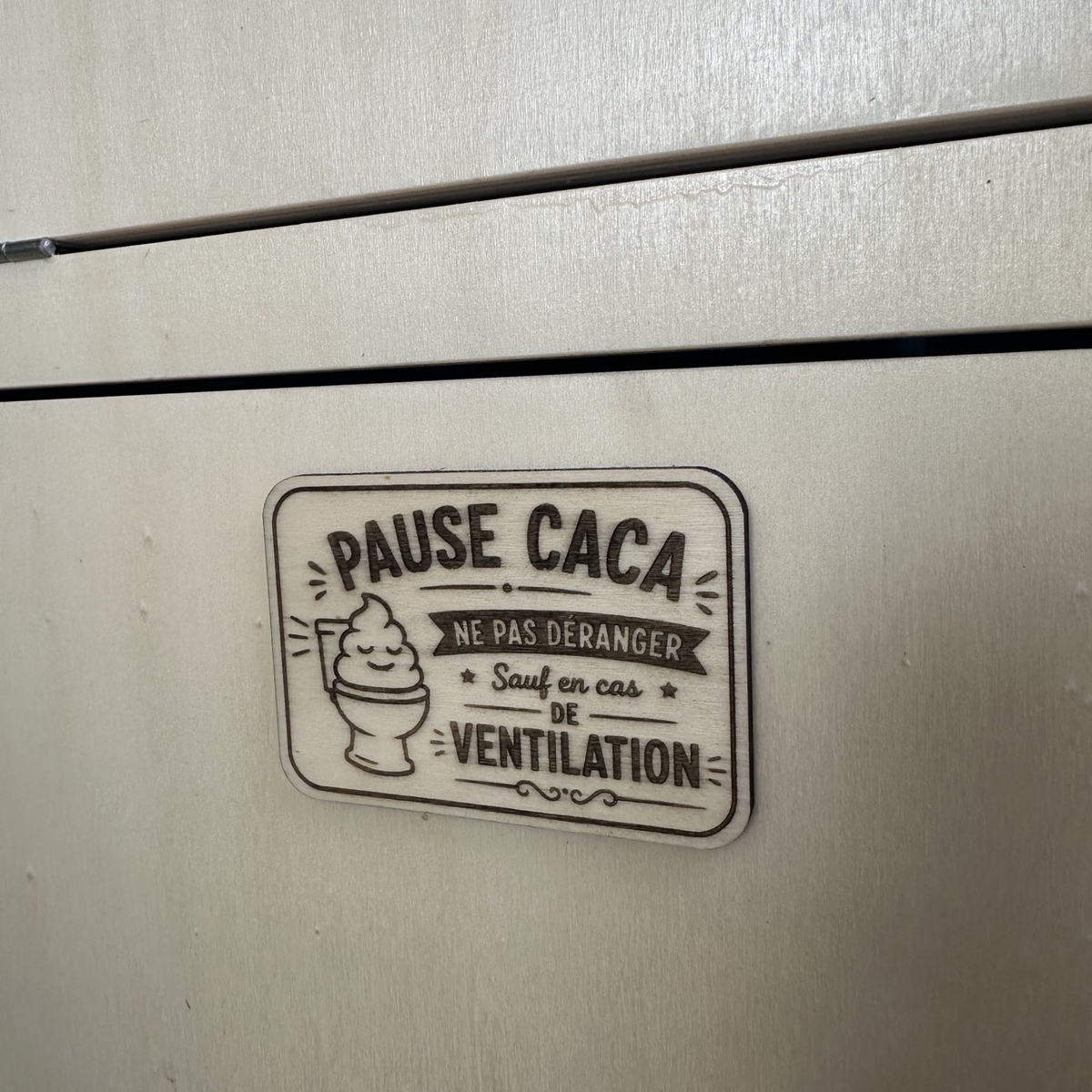 Pancarte personnalisée en bois – Gravure sur mesure – Peuplier 3 ou 5 mm