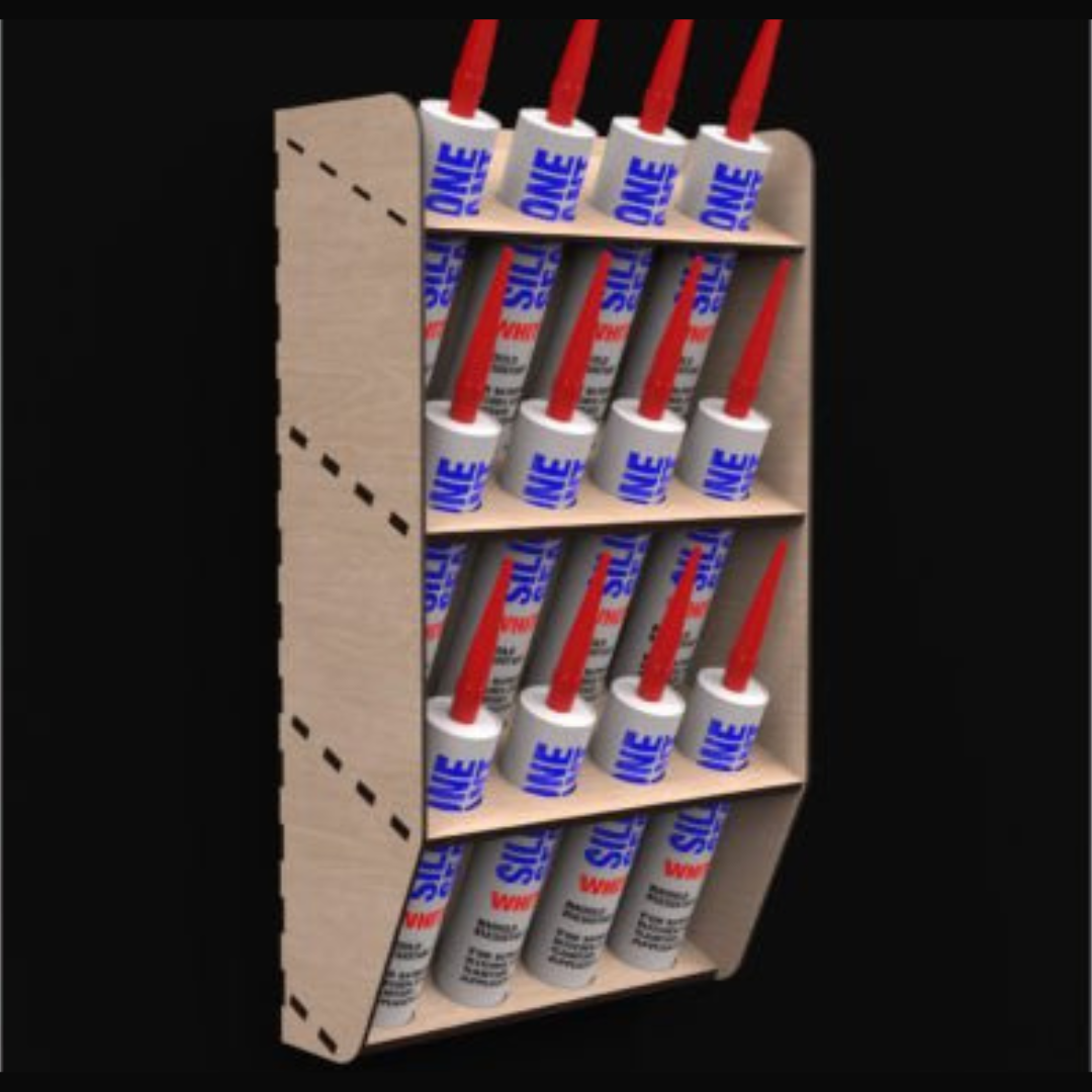 Rangement Mural pour Cartouches de Silicone et Colle