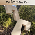 Crochet fixation bois pour van Support tablette Fabrication artisanal