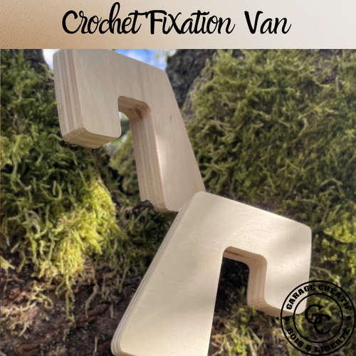 Crochet fixation bois pour van Support tablette Fabrication artisanal
