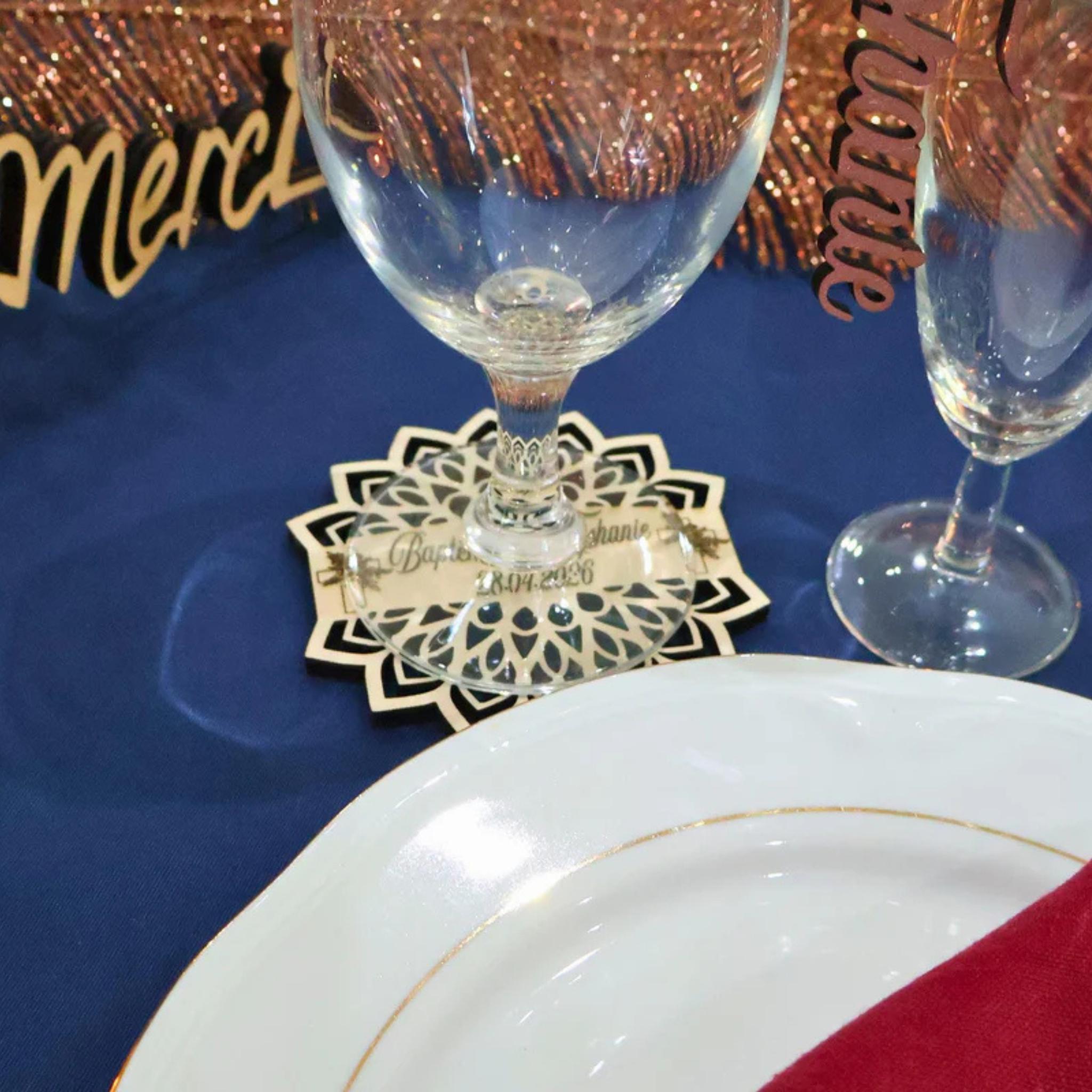 dessous de verre personnalisé pour evenement 