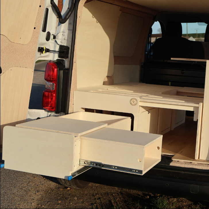 lit peigne évolutif modulable van aménagé bois fabrication artisanal français