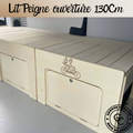 Lit peigne van configuration 60cm avec rangement intégré