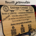 Pancarte artisanale en bois avec QR code et logo personnalisés pour commerçant et exposant
Pancarte artisanale en bois avec QR code et logo personnalisés pour commerçant et exposant
