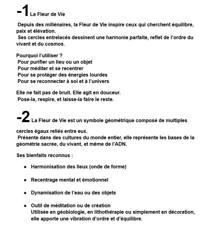 Porte-encens Fleur de Vie personnalisable avec gravure texte sur mesure