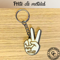 porte clé fête des père, cadeau motard. Fabrication artisanale française