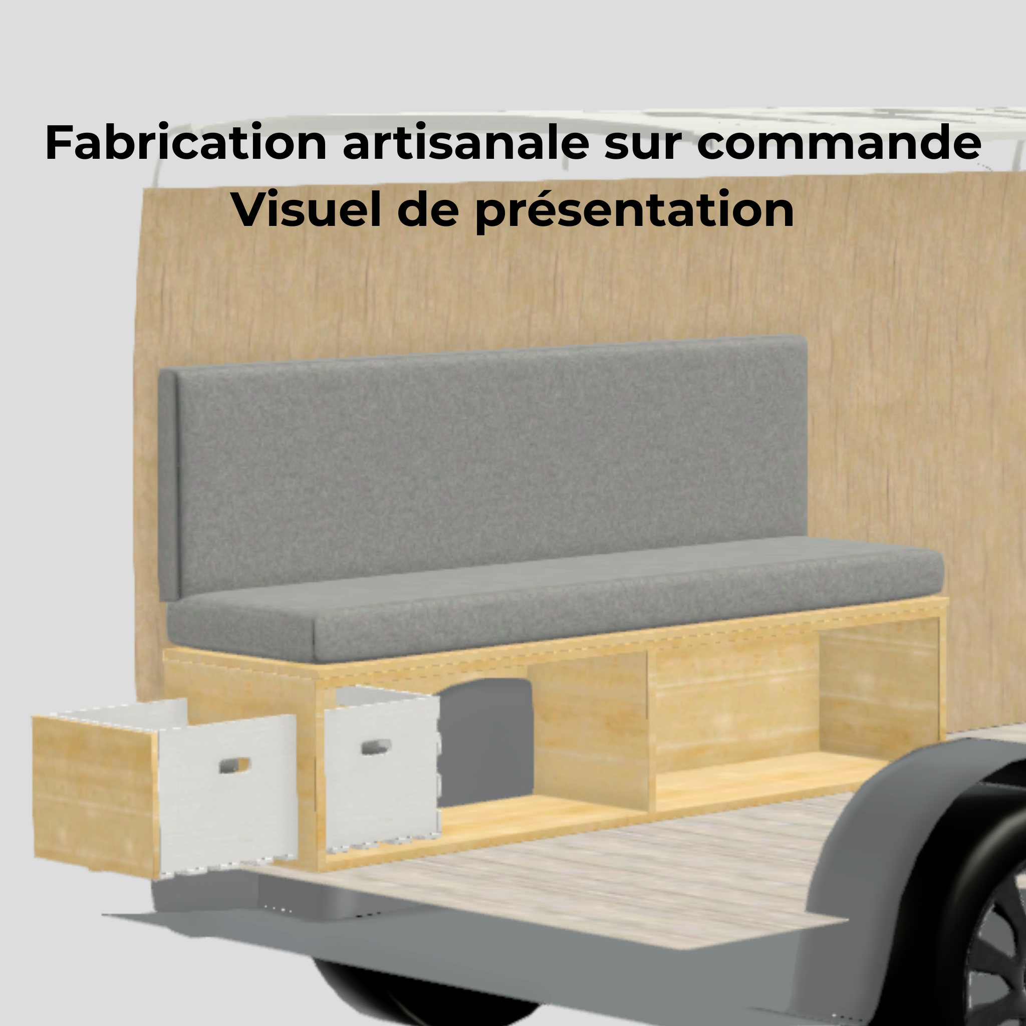  Aménagement intérieur bois artisanal pour van