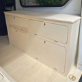 Meuble latéral van bois peuplier rangement fourgon aménagé