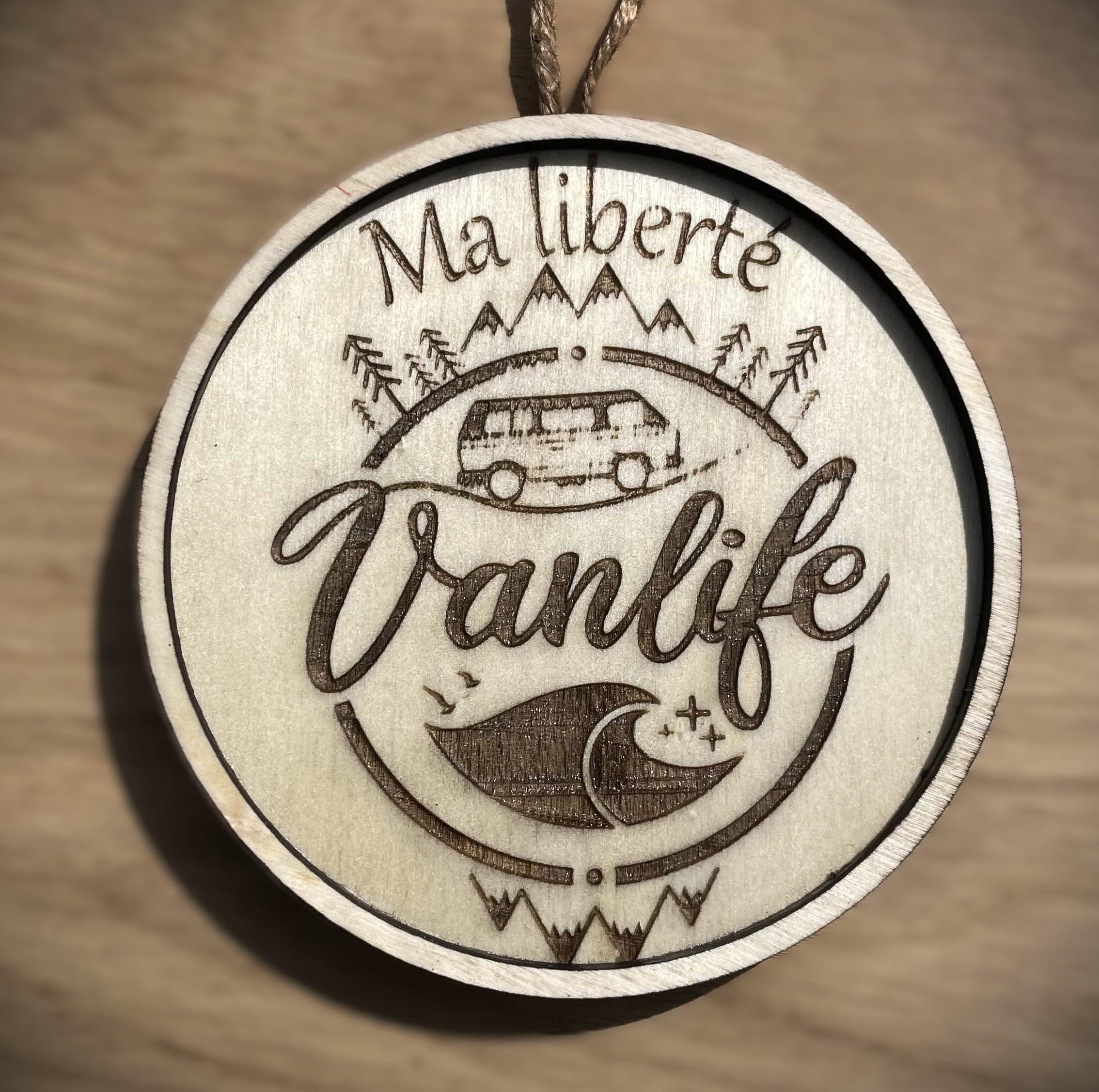 Pancarte van personnalisée Décoration à coller ou suspendre van accessoires