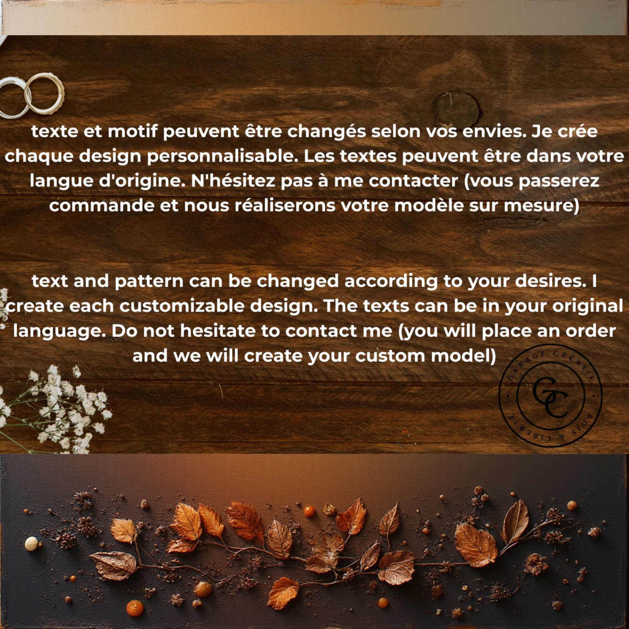 dessous de verre en bois personnalisé pour evenement 