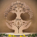 Personalized Wooden Family Tree – Custom Family Gift – Handcrafted Wooden Family Names Decoration – Family Heritage Art