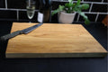Solid oak cutting board with engraving – Handmade wooden chopping board for kitchen & gift