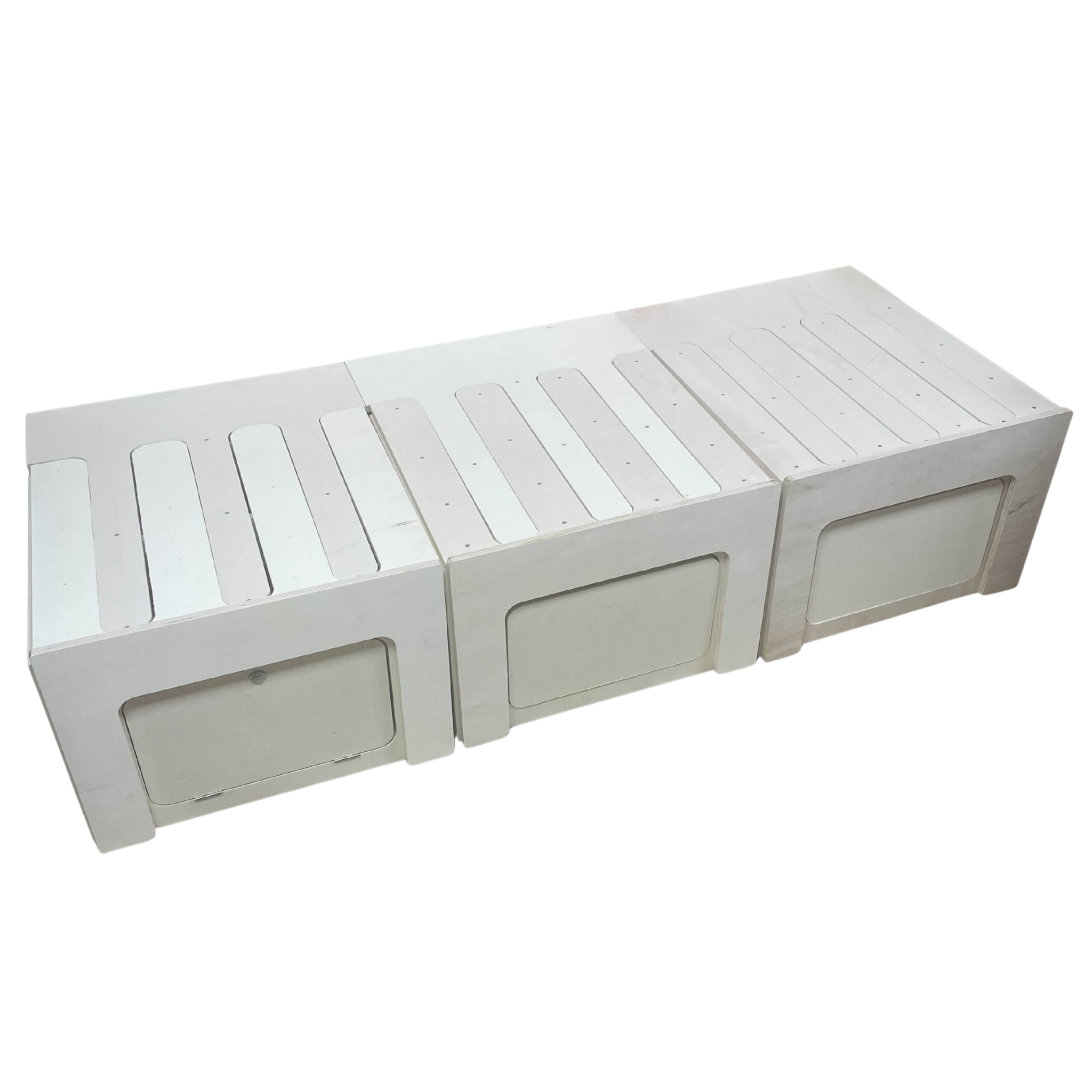 Lit peigne en bois avec tiroir gain de place. Fabrication artisanale