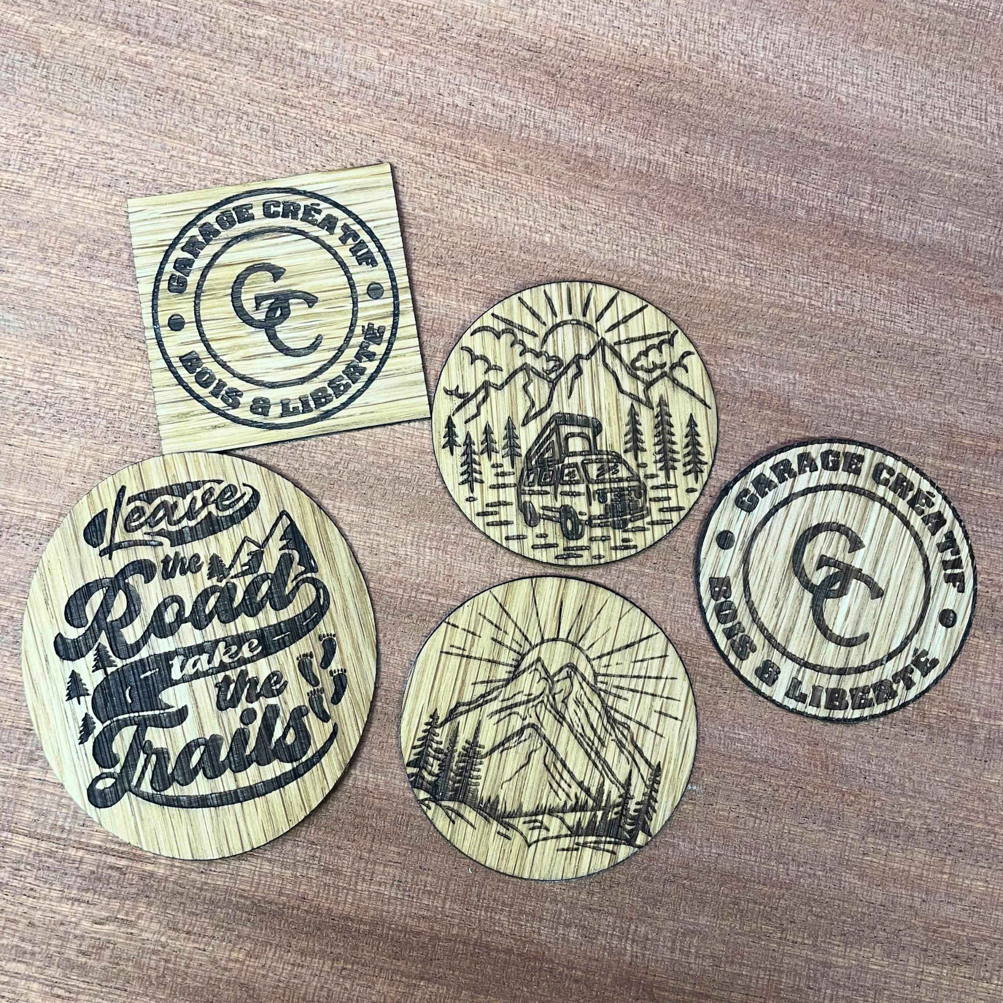 Magnet en bois personnalisée fabrication artisanale