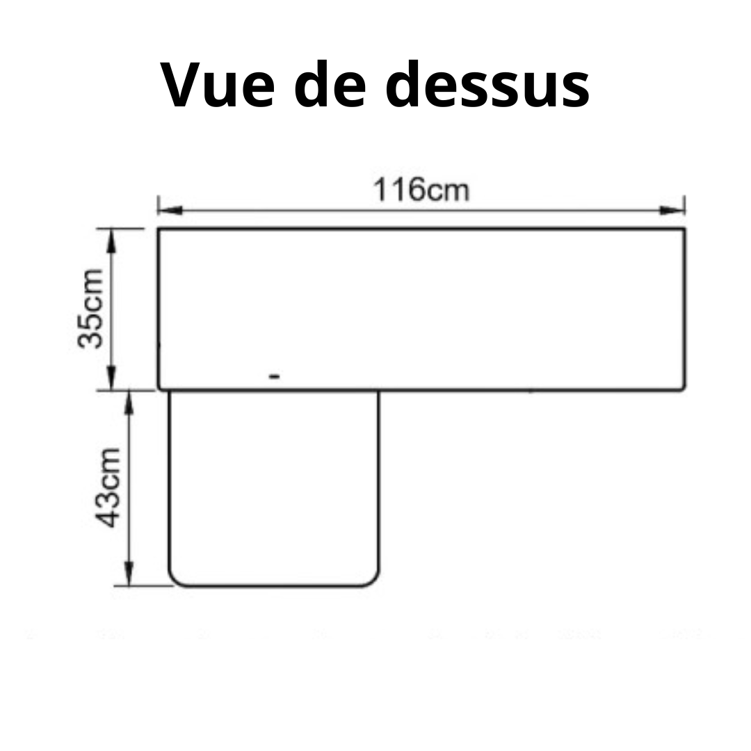 Meuble Latéral Van avec Table Pliante - Rangement Modulable Fourgon Aménagé