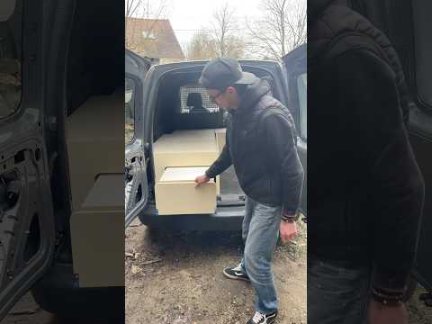 Lit Peigne Van Compact L1 - Rangement Intégré VW Caddy Fourgon Aménagé